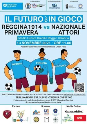A Reggio Calabria «Partita della solidarietà« tra Reggina e Nazionale Attori