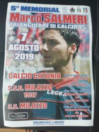Allo stadio di Milazzo, si disputerà il 5° Memorial Marco Salmeri.